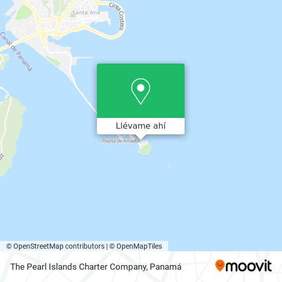 Mapa de The Pearl Islands Charter Company