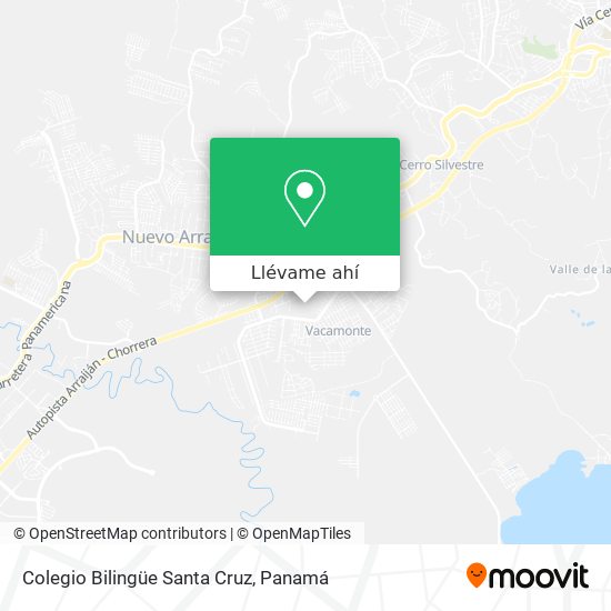 Mapa de Colegio Bilingüe Santa Cruz