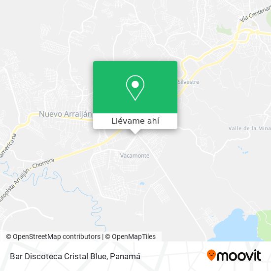Mapa de Bar Discoteca Cristal Blue