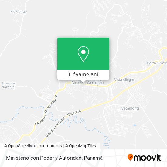 Mapa de Ministerio con Poder y Autoridad