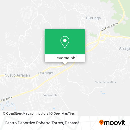 Mapa de Centro Deportivo Roberto Torres