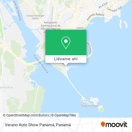 Mapa de Verano Auto Show Panamá