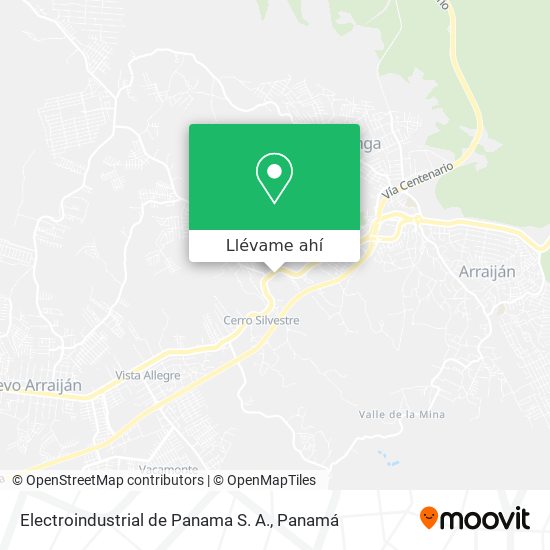 Mapa de Electroindustrial de Panama S. A.
