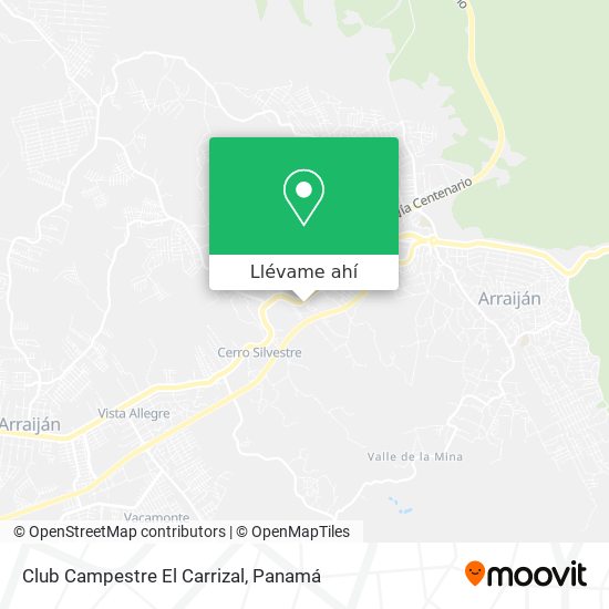 Mapa de Club Campestre El Carrizal