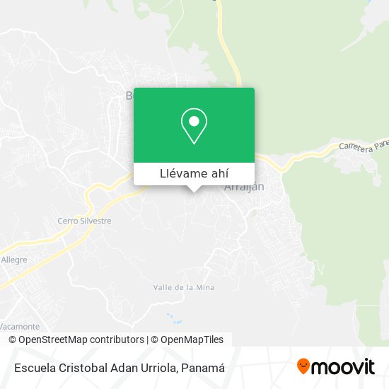 Mapa de Escuela Cristobal Adan Urriola