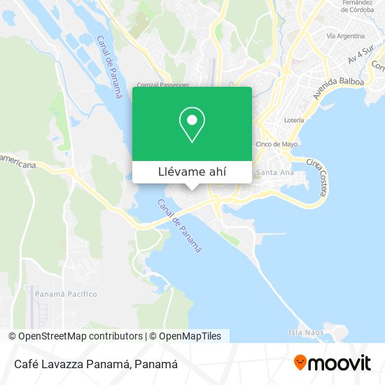 Mapa de Café Lavazza Panamá