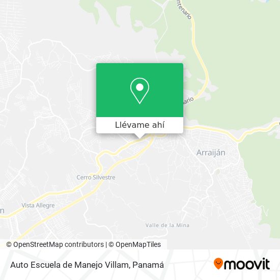 Mapa de Auto Escuela de Manejo Villam
