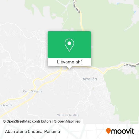 Mapa de Abarrotería Cristina