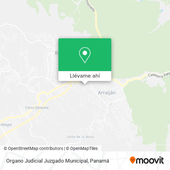 Mapa de Organo Judicial Juzgado Municipal