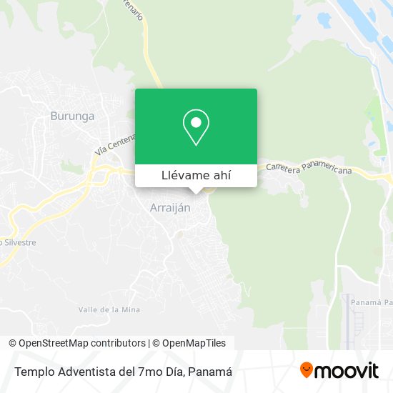 Mapa de Templo Adventista del 7mo Día