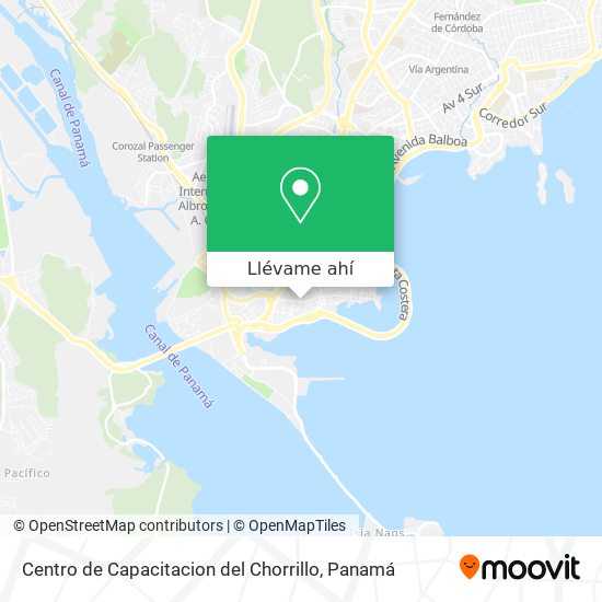 Mapa de Centro de Capacitacion del Chorrillo