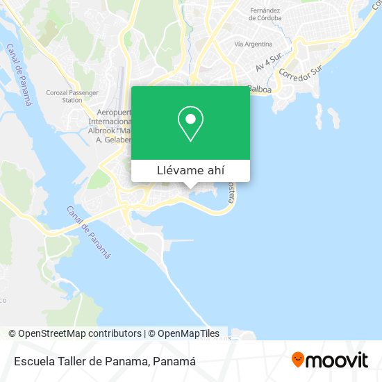 Mapa de Escuela Taller de Panama