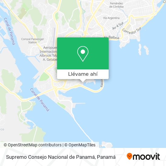 Mapa de Supremo Consejo Nacional de Panamá