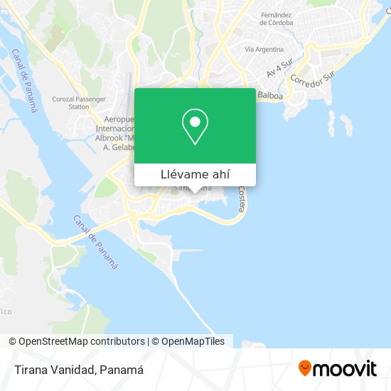 Mapa de Tirana Vanidad