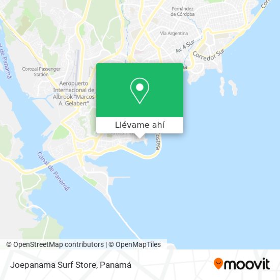 Mapa de Joepanama Surf Store