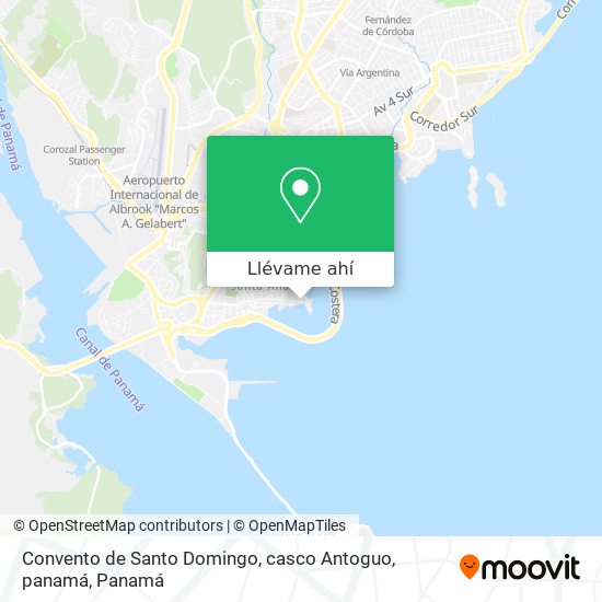 Mapa de Convento de Santo Domingo, casco Antoguo, panamá