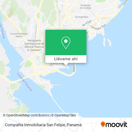 Mapa de Compañia Inmobiliaria San Felipe