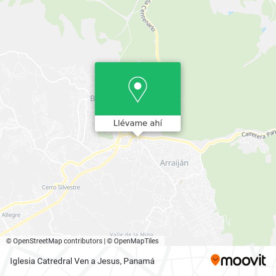 Mapa de Iglesia Catredral Ven a Jesus