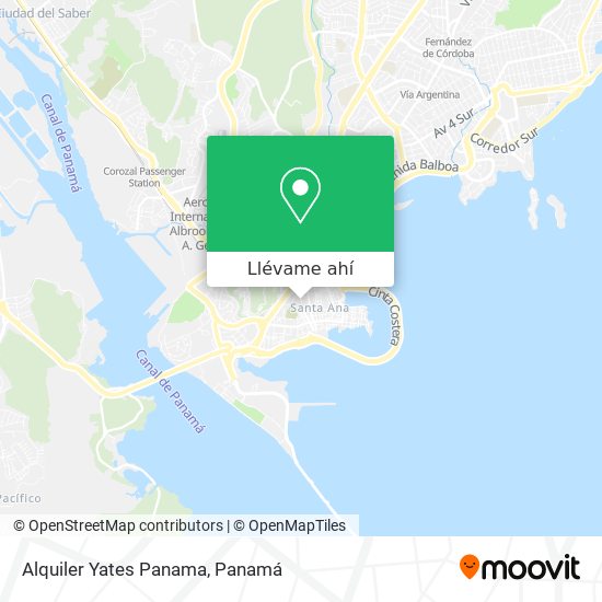 Mapa de Alquiler Yates Panama