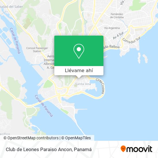 Mapa de Club de Leones Paraiso Ancon