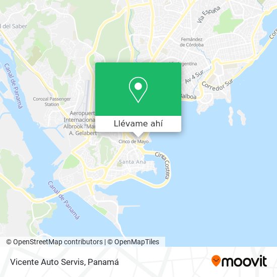 Mapa de Vicente Auto Servis