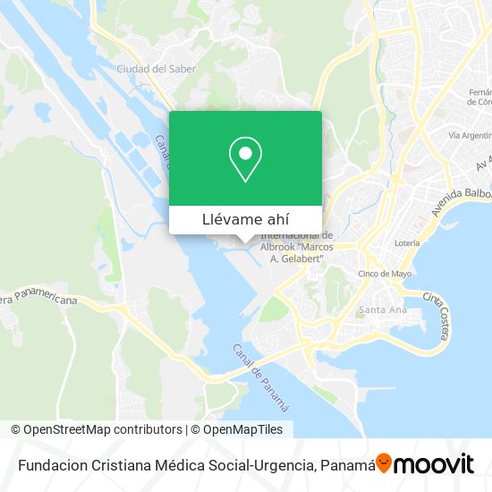 Mapa de Fundacion Cristiana Médica Social-Urgencia