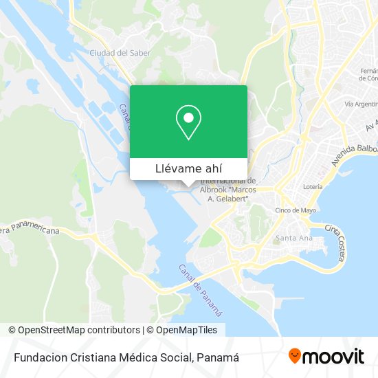 Mapa de Fundacion Cristiana Médica Social