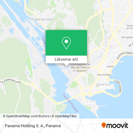 Mapa de Panama Holding S. A.