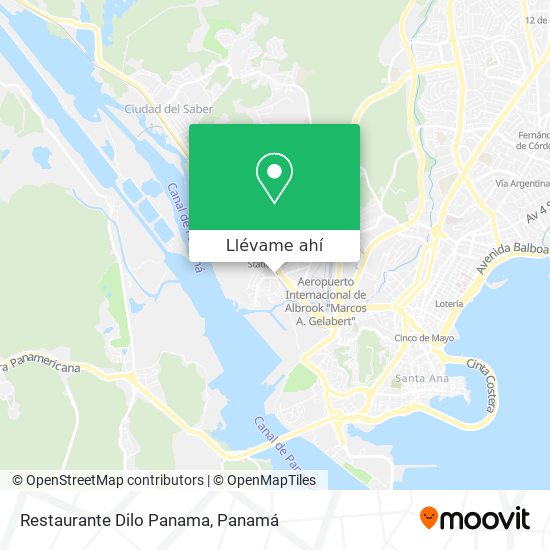 Mapa de Restaurante Dilo Panama