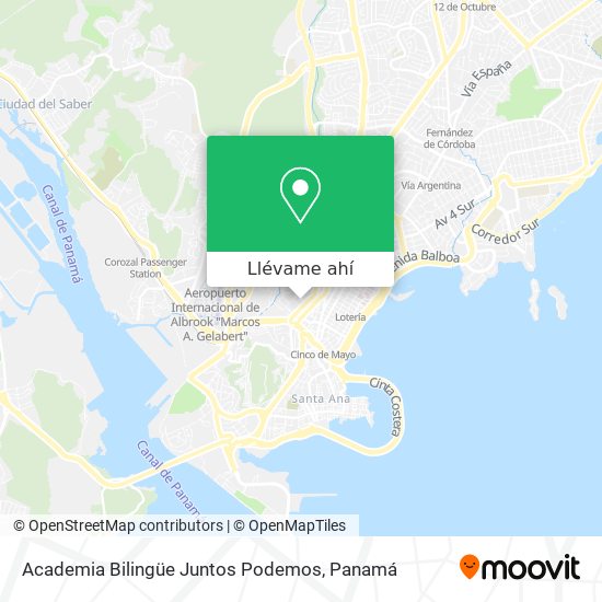 Mapa de Academia Bilingüe Juntos Podemos