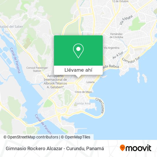 Mapa de Gimnasio Rockero Alcazar - Curundu