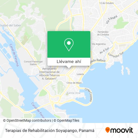 Mapa de Terapias de Rehabilitación Soyapango