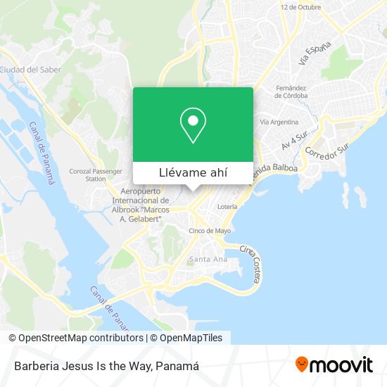 Mapa de Barberia Jesus Is the Way