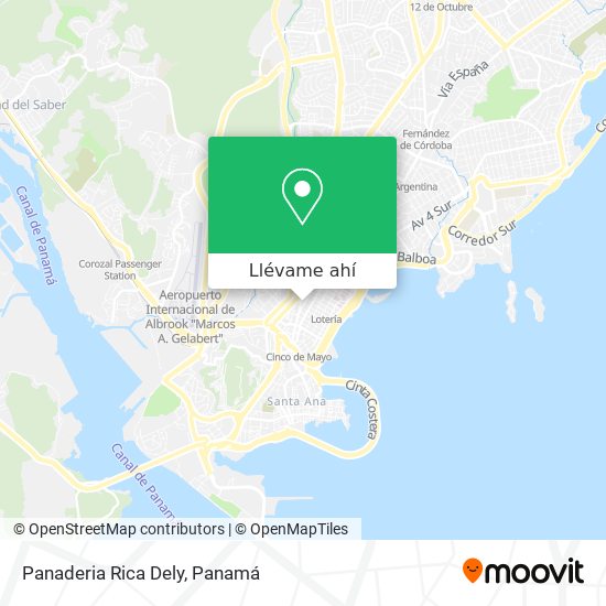Mapa de Panaderia Rica Dely