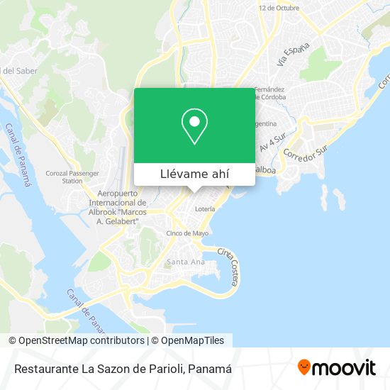 Mapa de Restaurante La Sazon de Parioli