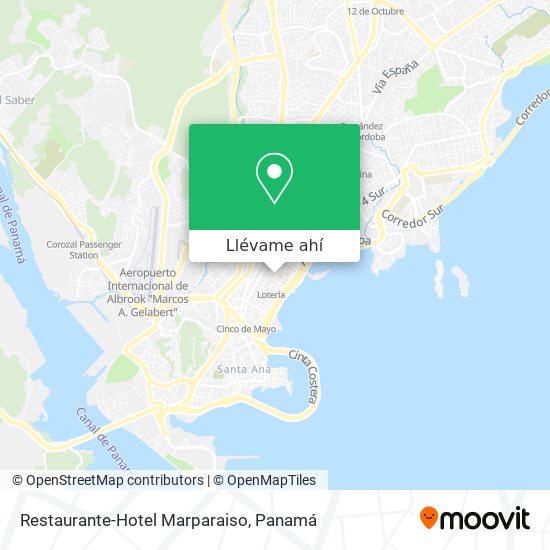 Mapa de Restaurante-Hotel Marparaiso