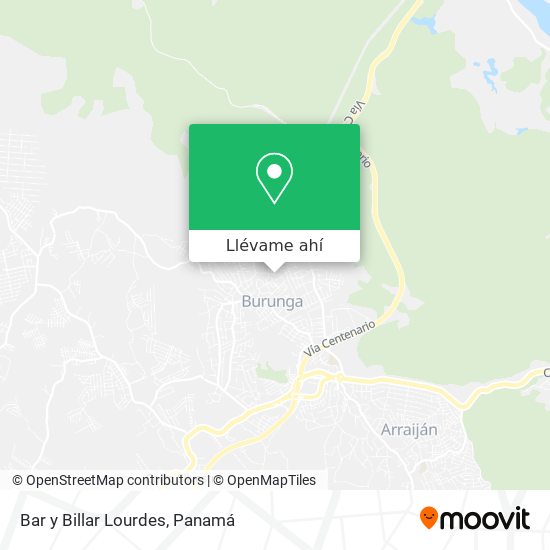 Mapa de Bar y Billar Lourdes