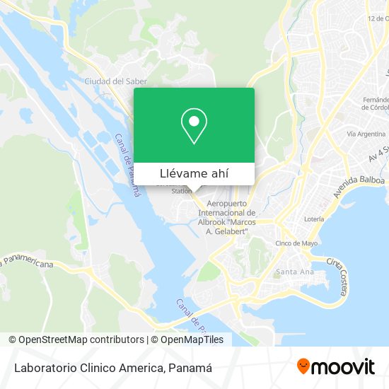 Mapa de Laboratorio Clinico America