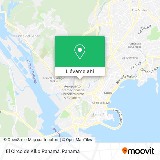 Mapa de El Circo de Kiko Panamá