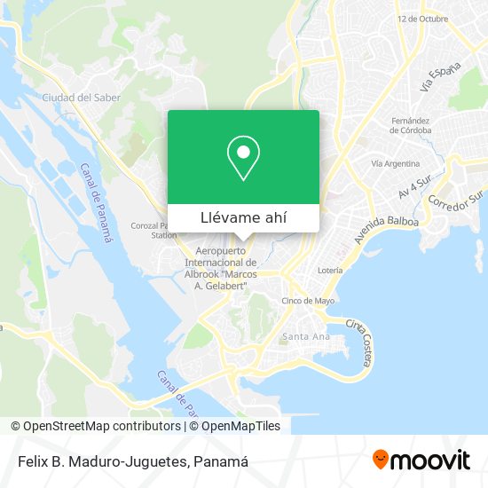 Mapa de Felix B. Maduro-Juguetes