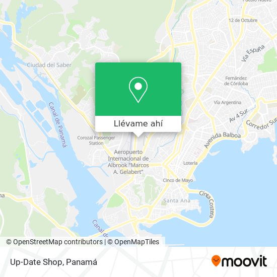 Mapa de Up-Date Shop