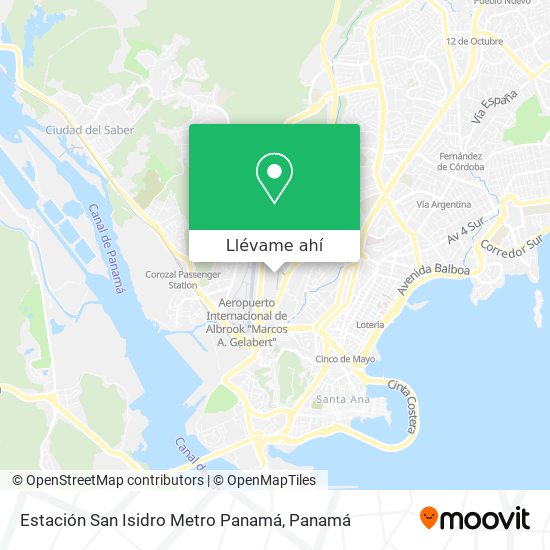 Mapa de Estación San Isidro Metro Panamá