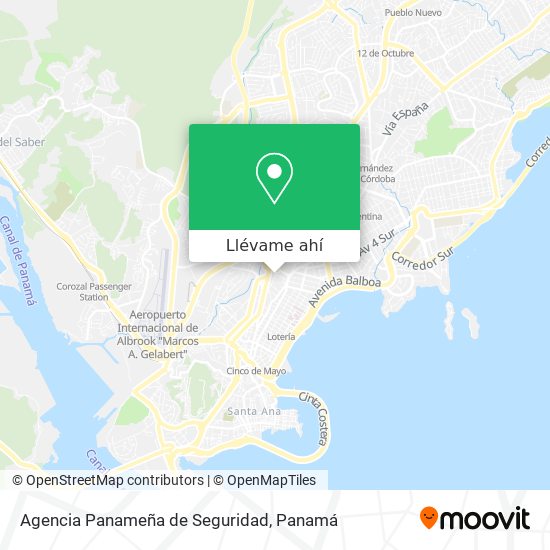 Mapa de Agencia Panameña de Seguridad