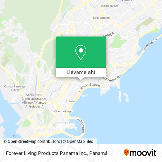 Mapa de Forever Living Products Panama Inc.