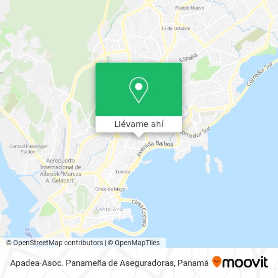 Mapa de Apadea-Asoc. Panameña de Aseguradoras