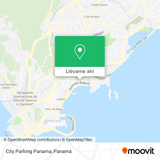 Mapa de City Parking Panama