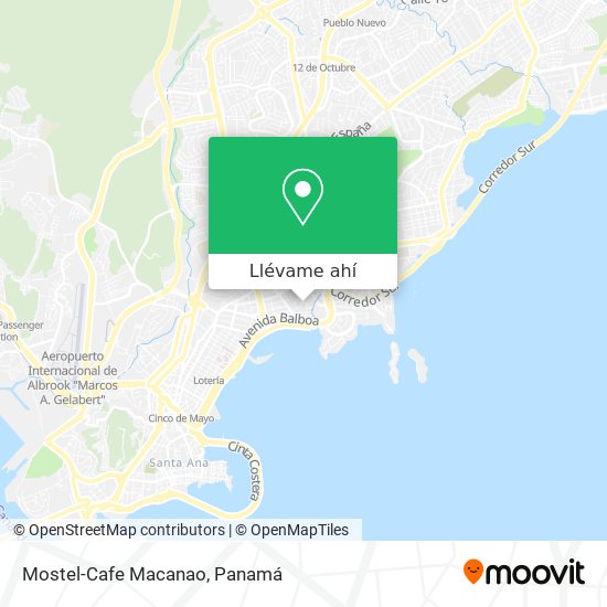 Mapa de Mostel-Cafe Macanao