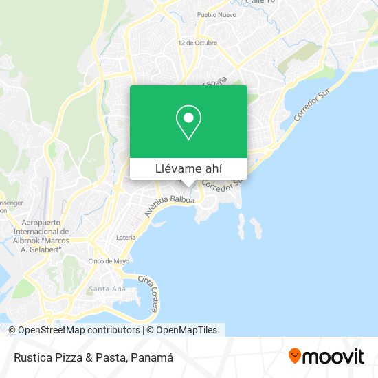 Mapa de Rustica Pizza & Pasta
