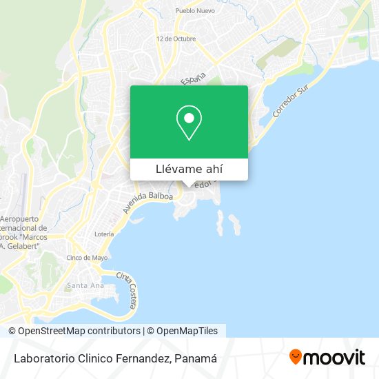 Mapa de Laboratorio Clinico Fernandez