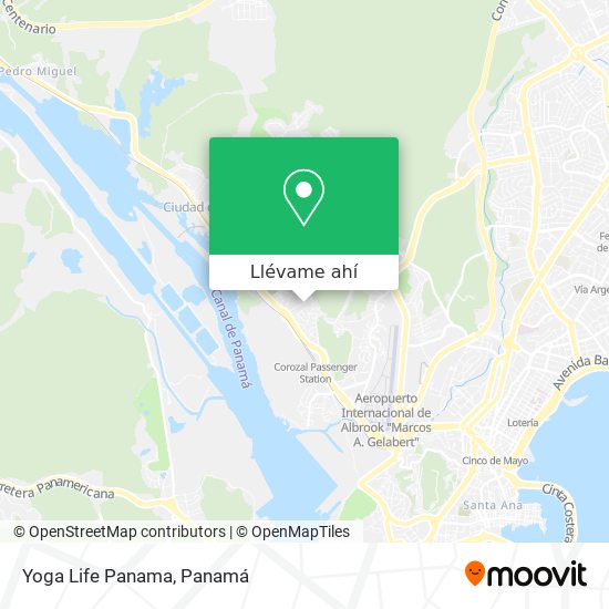 Mapa de Yoga Life Panama